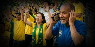 Rádio e TV aberta seguem como opções mais rápidas para acompanhar a estreia do Brasil na Copa